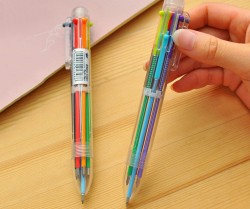 خودکار فشاری 6رنگ