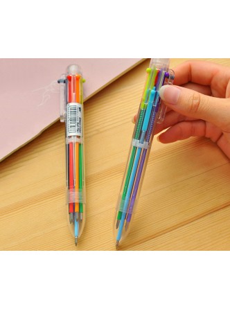 خودکار فشاری 6رنگ