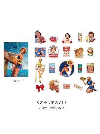 ست استیکرهای کلاسیک قدیمی