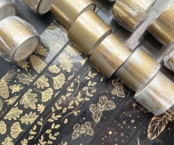 چسب واشی شفاف طلاکوب برگ
