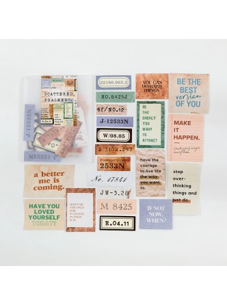 ست استیکر تکه های کاغذ