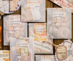 ست استیکر تکه های کاغذ