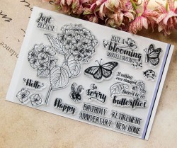 ست مهر طرح گل و پروانه