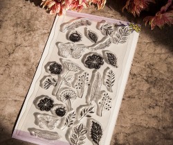 ست مهر طرح برگ و پروانه