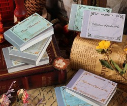 دفترچه کارت نوشته های انگلیسی
