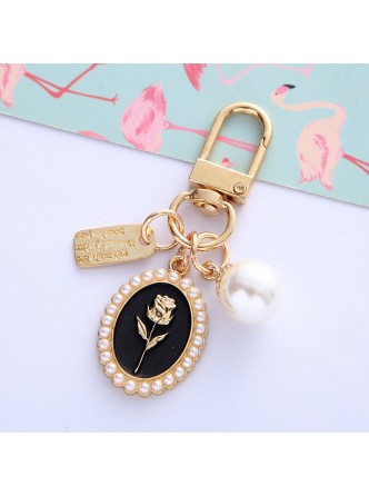 جاکلیدی و آویز طرح گل سرخ