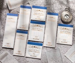دفترچه کاغذهای شفاف طلاکوب