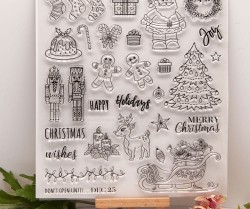 ست مهر شفاف کریسمس