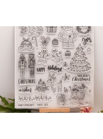 ست مهر شفاف کریسمس