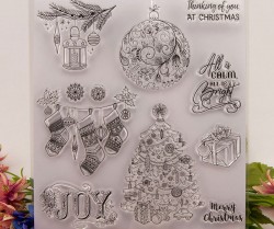 ست مهر شفاف کریسمس