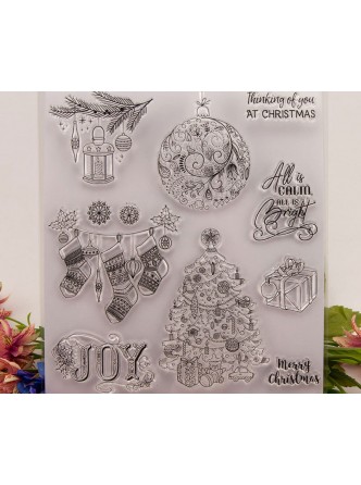 ست مهر شفاف کریسمس