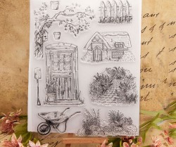 ست مهر شفاف باغچه و باغبانی