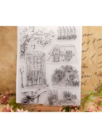 ست مهر شفاف باغچه و باغبانی