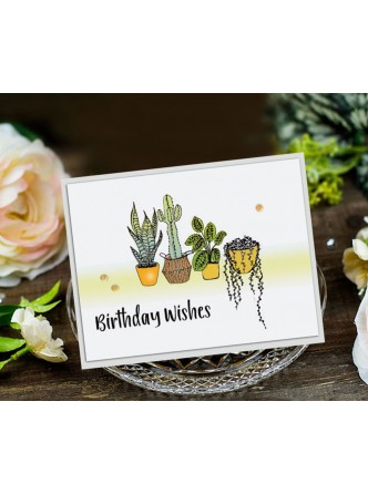 ست مهر شفاف گلدان