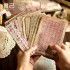 ست برگه قدیمی سوخته تزیینی