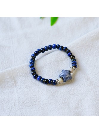 دستبند طرح سنگ های رنگی