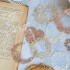 ست کاغذهای حلقه گل توری