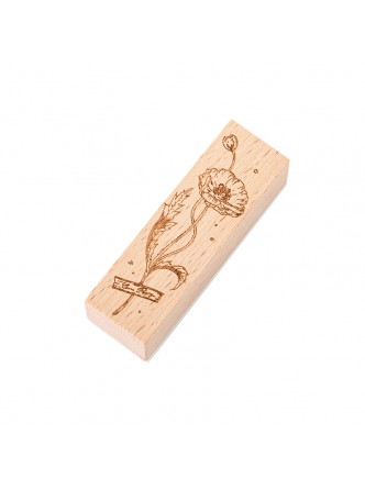 مهر چوبی طرح گل