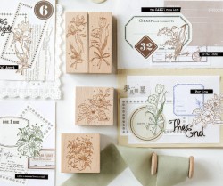 مهر چوبی طرح گل