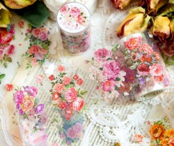 چسب واشی شفاف طرح گل
