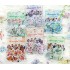 ست استیکر طرح دختر و گل