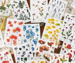 استیکرهای شفاف گل 