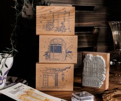 مهر چوبی طرح پنجره