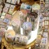 چسب واشی استیکری تمبر قدیمی