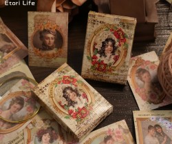 ست استیکر نقاشی دختر انگلیسی