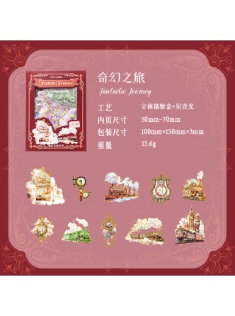 ست استیکر شهر افسانه های جادویی