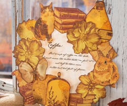 ست استیکرهای طلاکوب پاییز