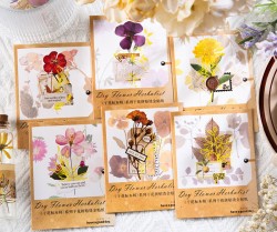 ست استیکر نامه ای پر از گل