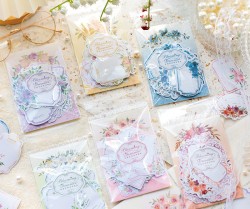 ست استیکر کادر گل گلی