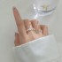 حلقه طرح گل مینا
