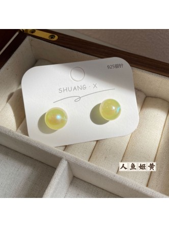 گوشواره های طرح مرواریدهای رنگی