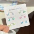 ست گوشواره قلب و پروانه شفاف رنگی