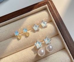 گوشواره های ستاره ای کریستالی