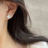ست گوشواره های کریستالی رنگ فیروزه ای