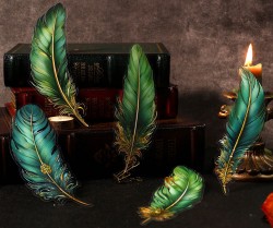 ست استیکر شفاف طرح پر