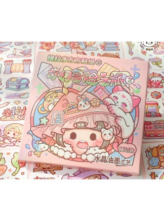 پک استیکر فانتزی طرح دختر