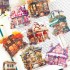 ست استیکر شفاف مغازه های زیبا