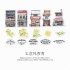 ست استیکر طرح مغازه گلفروشی