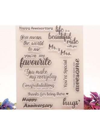 ست مهر شفاف جملات انگیسی