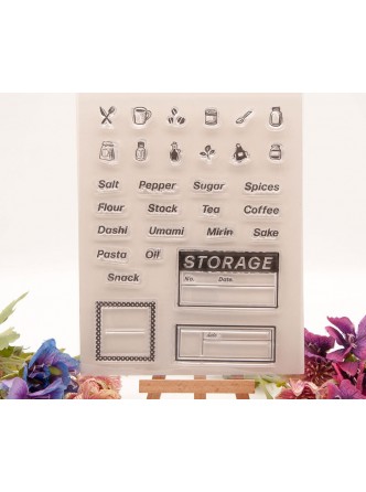 ست مهر شفاف جملات آشپزی