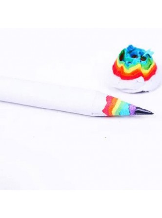 مداد مشکی بدنه رنگین کمانی