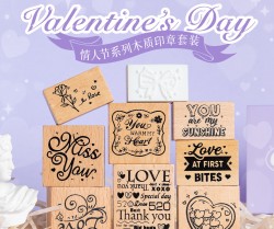 پک مهر چوبی کلمات و جملات انگلیسی