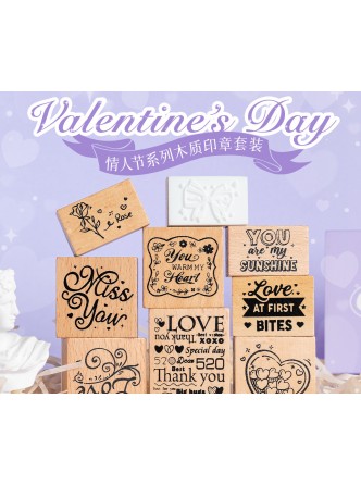 پک مهر چوبی کلمات و جملات انگلیسی