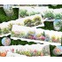 چسب واشی حاشیه طرح گل و گیاه