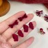 گوشواره مخملی طرح پاپیون