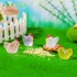 مجسمه دکوری شب تاب مرغ و خروس